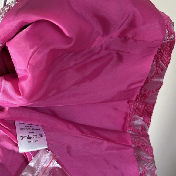 Women's Pink Patterned Blazer - Picture 8 of 8